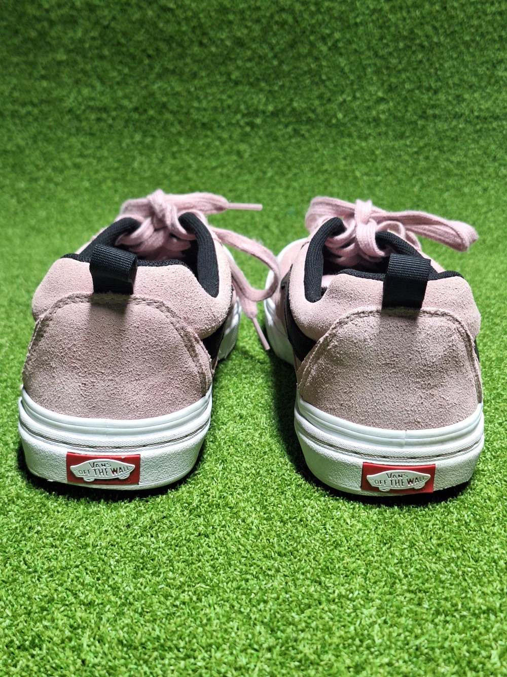Vans Kyle Walker Shoes Mens Size 9.5 Pink Black Suede Skateboard Pro Ultracush - Picture 6 of 9